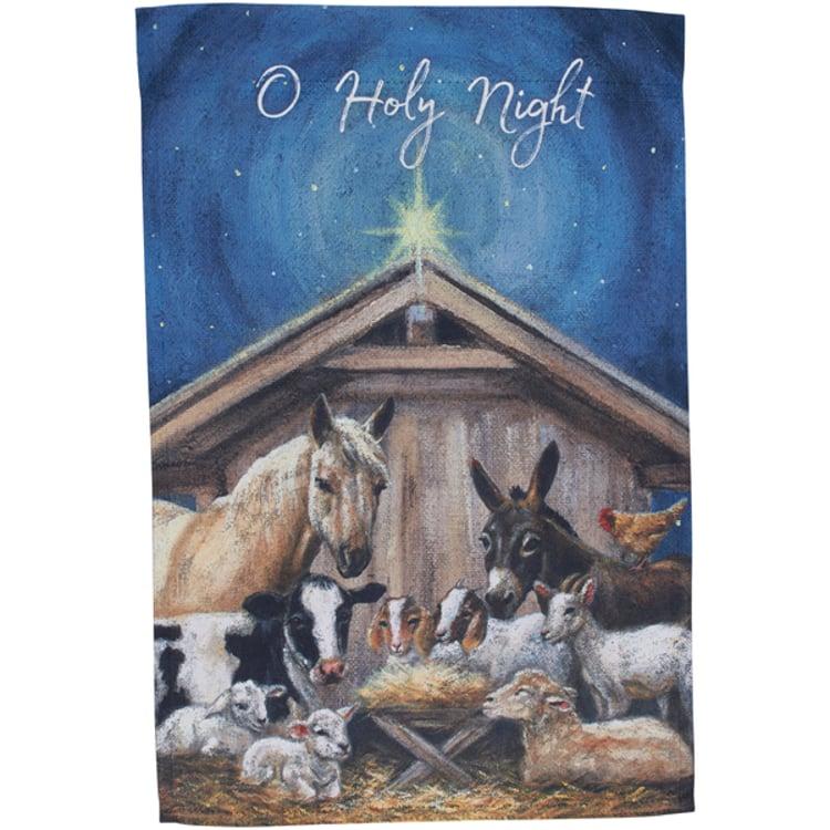 Primitives By Kathy O Holy Night Garden Flag