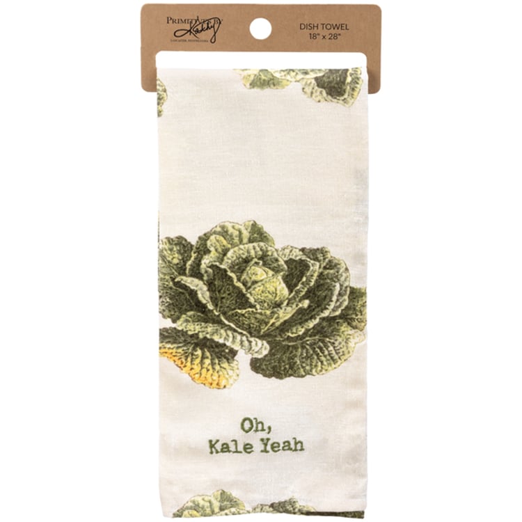 Primitives By Kathy Oh Kale Yeah Kitchen Towel