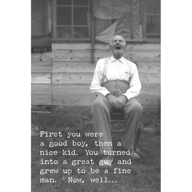 primitives by kathy Old Fart Greeting Card