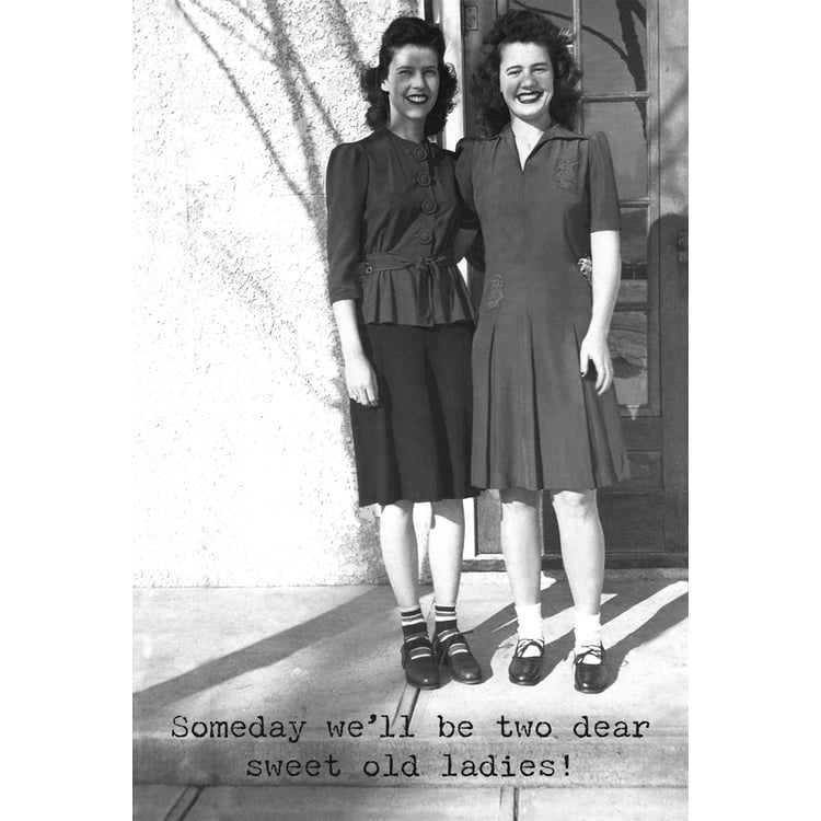 primitives by kathy Old Ladies Greeting Card