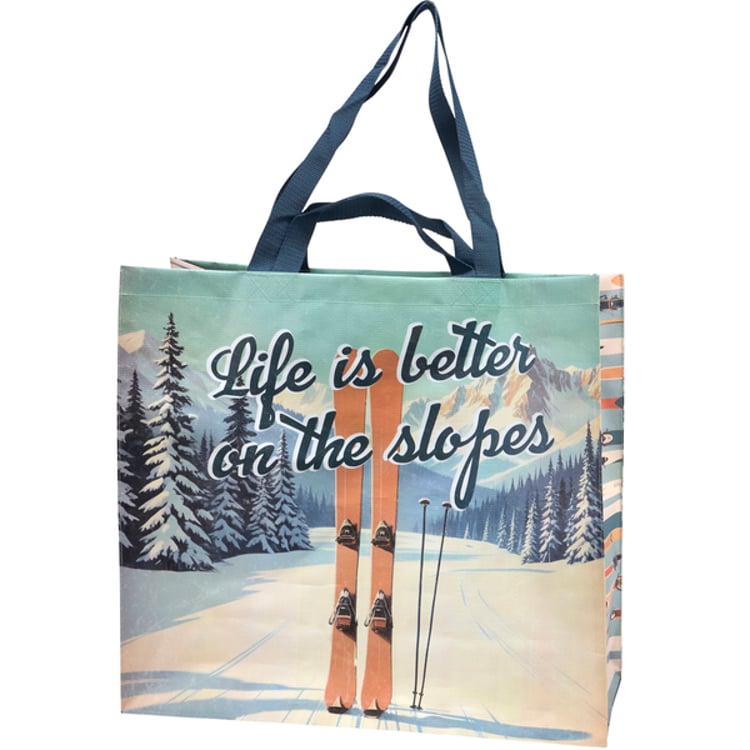 Primitives By Kathy On The Slopes Shopping Tote