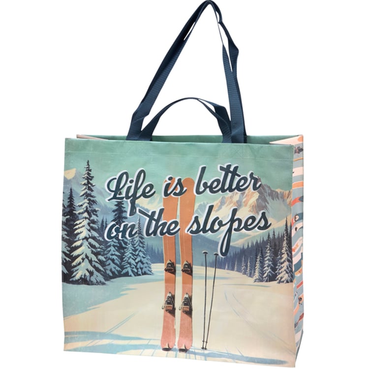 primitives by kathy On The Slopes Shopping Tote