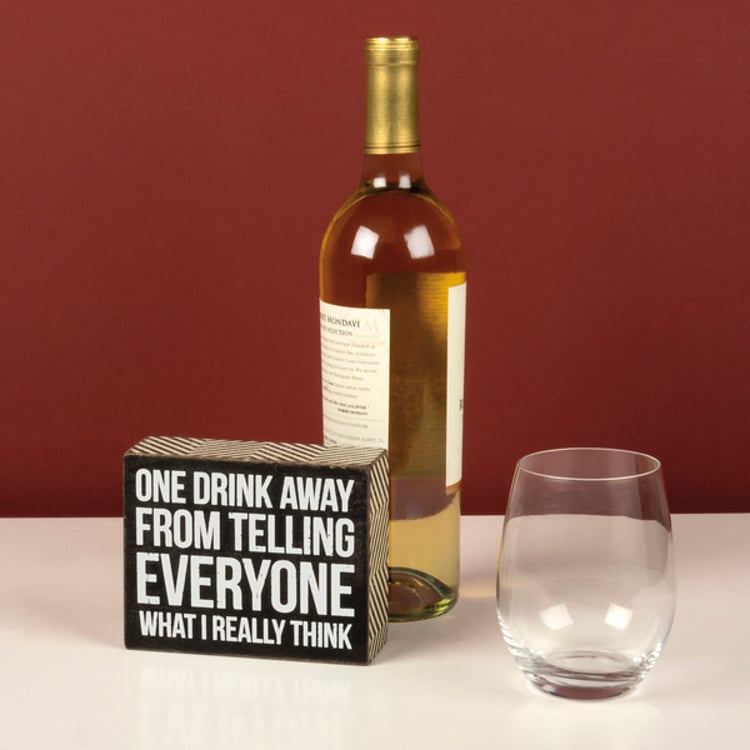 Primitives By Kathy One Drink Box Sign