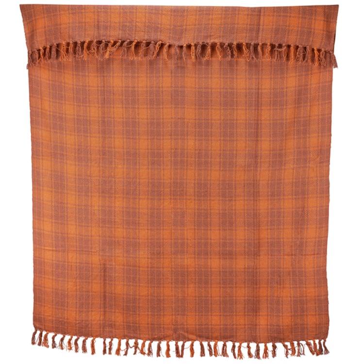 Primitives By Kathy Orange Tartan Throw