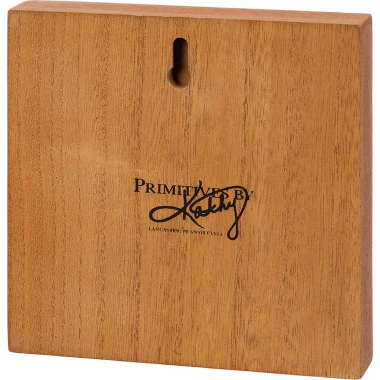 Primitives By Kathy Our Happy Place Block Sign