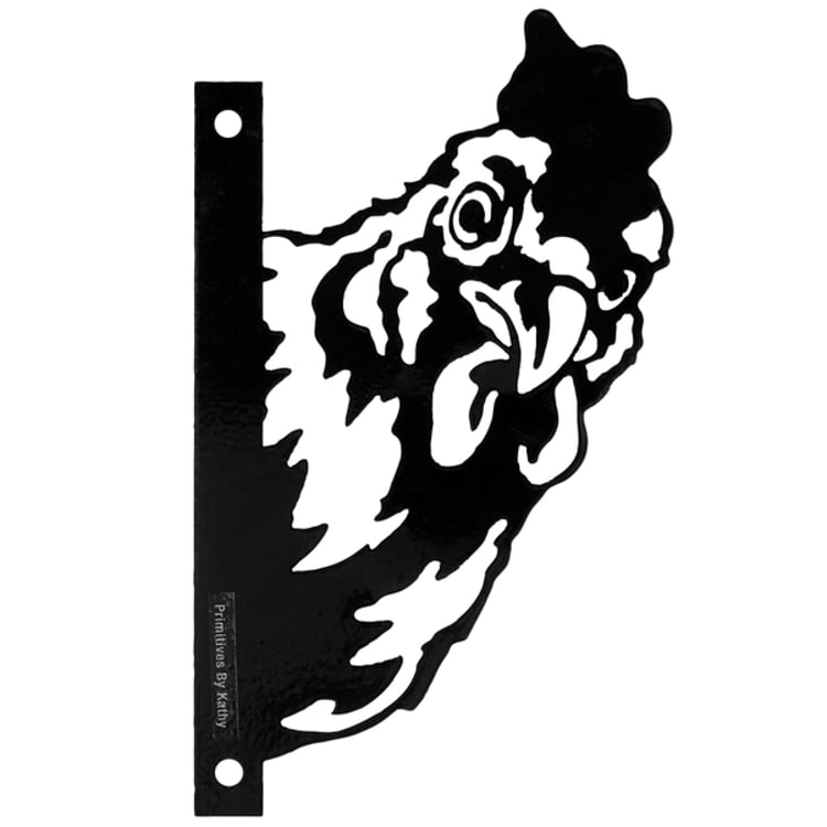 Primitives By Kathy Outdoor Metal Chicken Decor