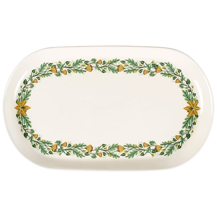 Primitives By Kathy Oval Nouveau Botanical Platter