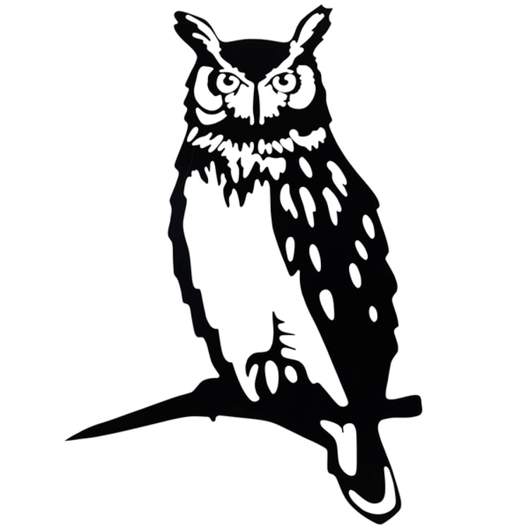 primitives by kathy Owl Metal Outdoor Art