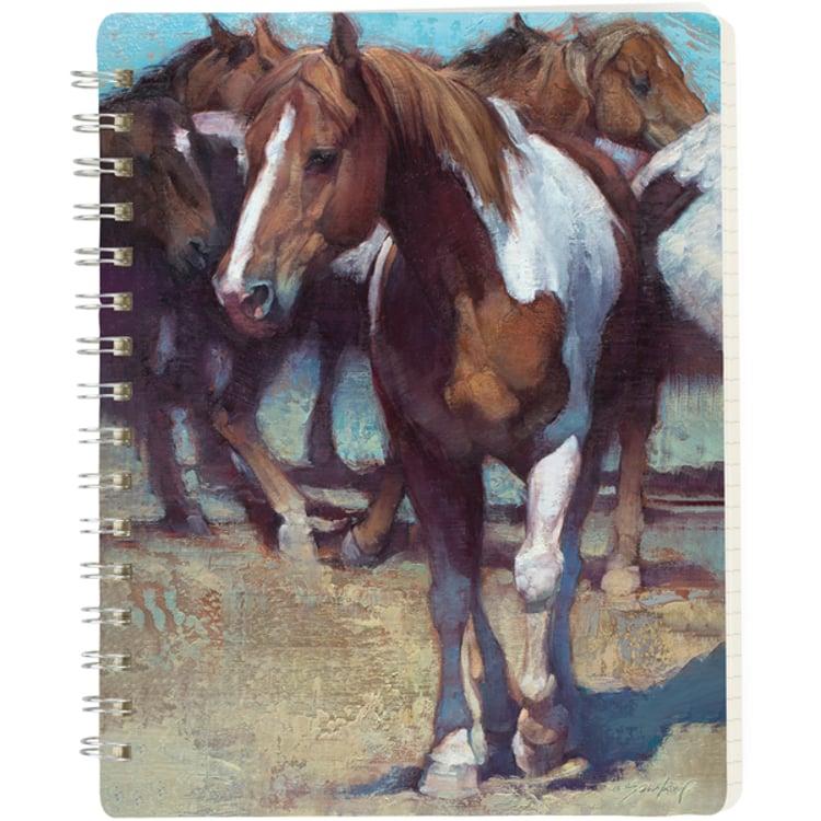 Primitives By Kathy Painted Horse Spiral Notebook