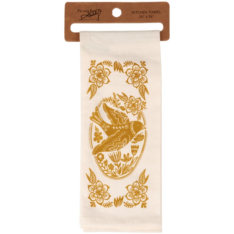 primitives by kathy Peace Dove Kitchen Towel