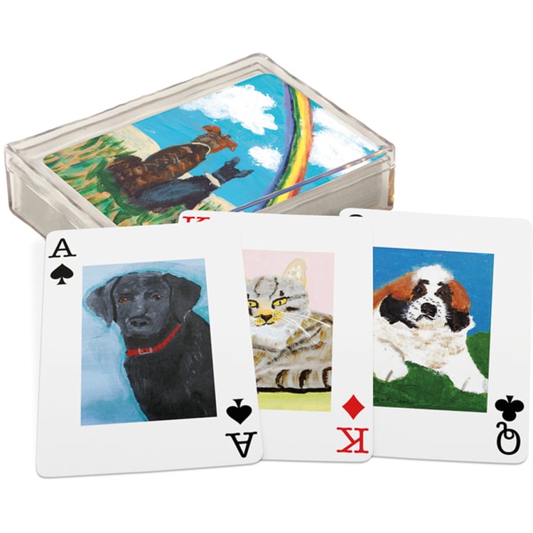 primitives by kathy Pets Playing Cards