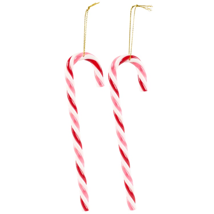 primitives by kathy Pink Candy Cane Ornament Set