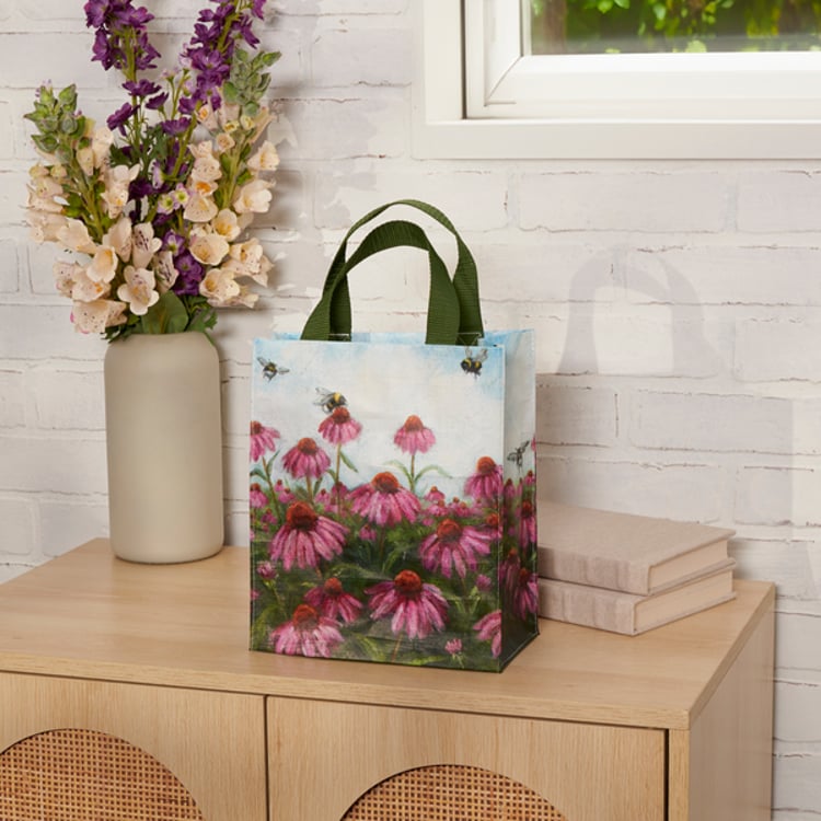 Primitives By Kathy Pink Coneflower Daily Tote