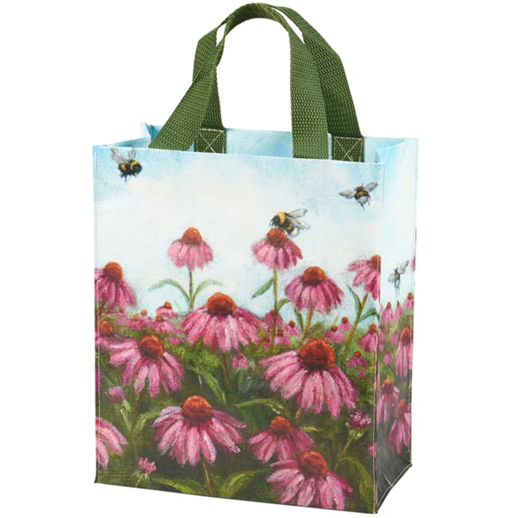 Primitives By Kathy Pink Coneflower Daily Tote