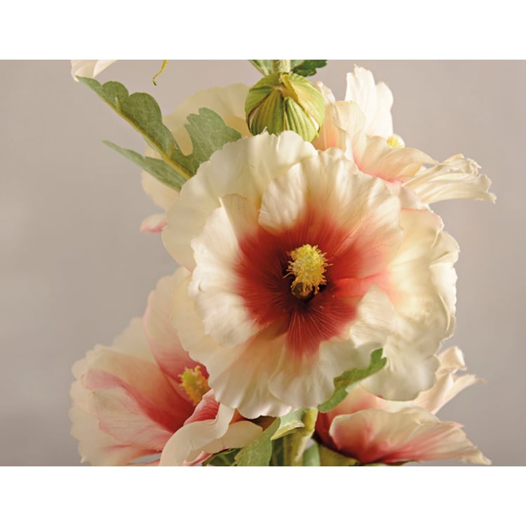 Primitives By Kathy Pink Hollyhock Floral Pick