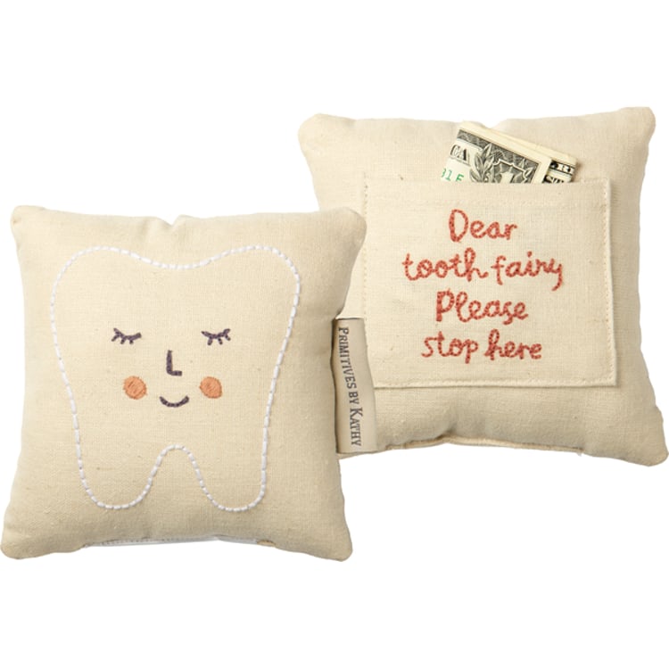 primitives by kathy Pink Tooth Fairy Pillow