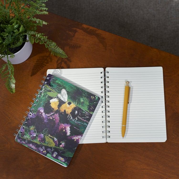 Primitives By Kathy Pollinator Bee Spiral Notebook