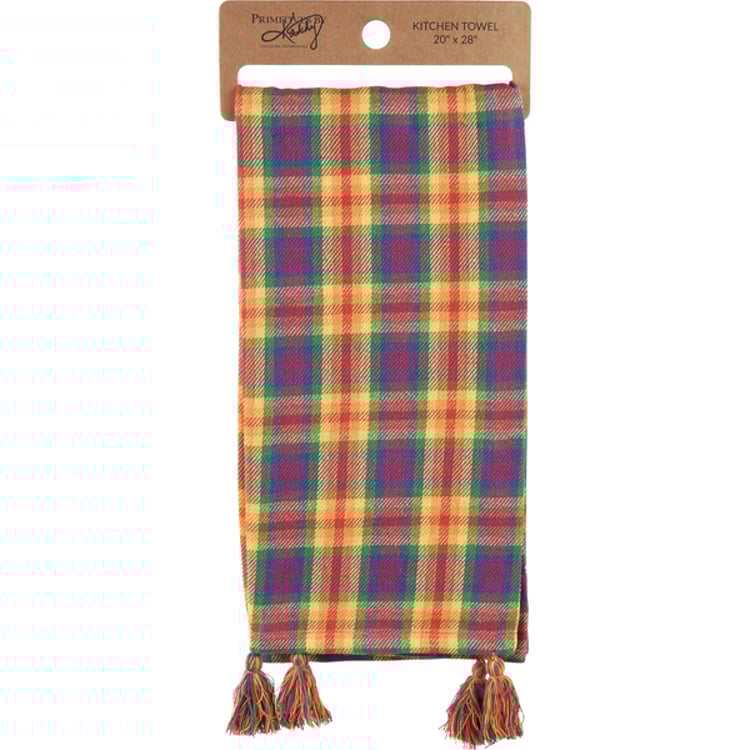 Primitives By Kathy Pride Plaid Kitchen Towel
