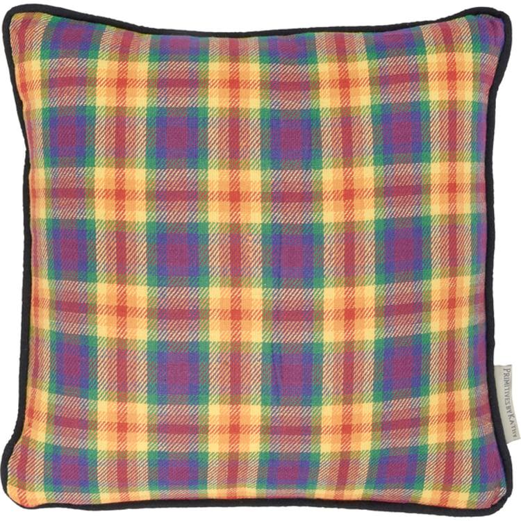Primitives By Kathy Pride Plaid Pillow