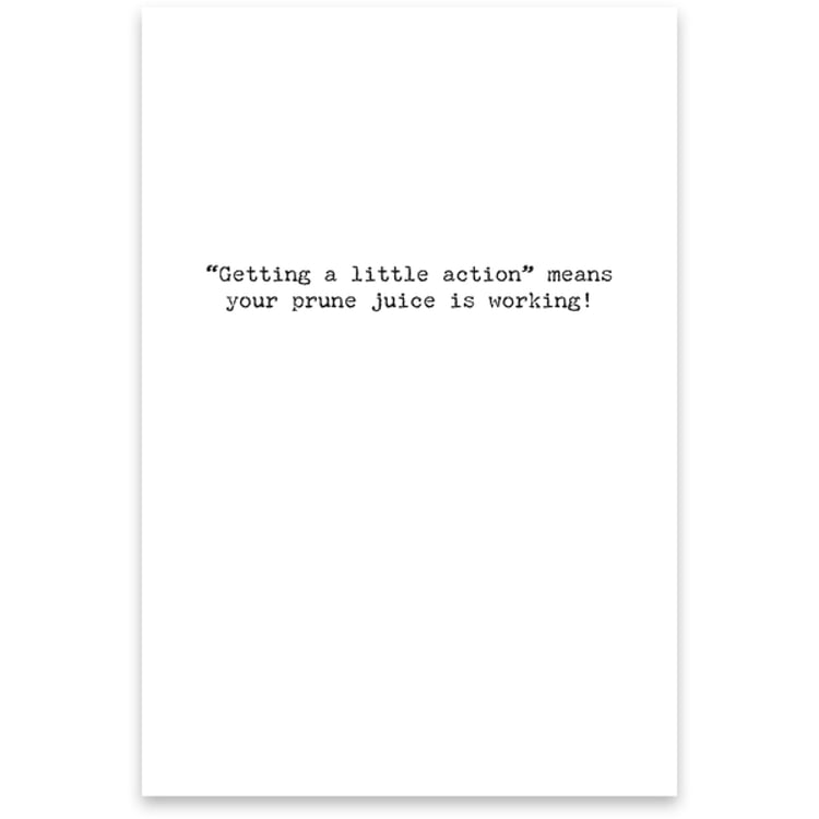 Primitives By Kathy Prune Juice Greeting Card