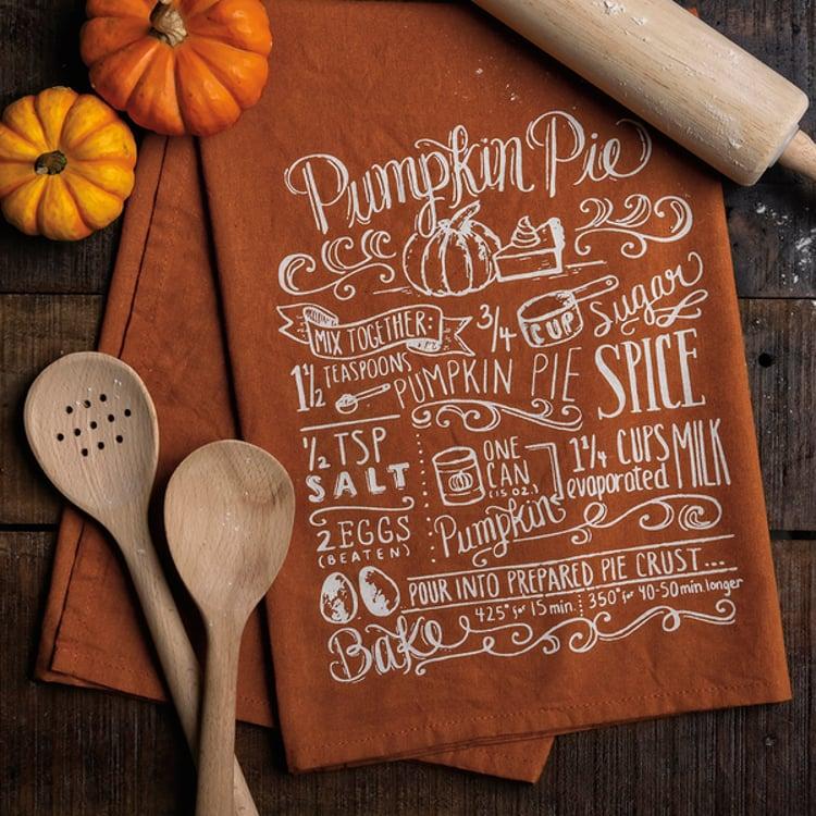 Primitives By Kathy Pumpkin Pie Kitchen Towel
