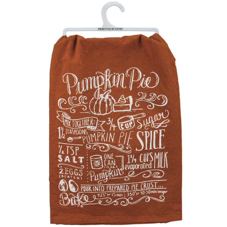 primitives by kathy Pumpkin Pie Kitchen Towel