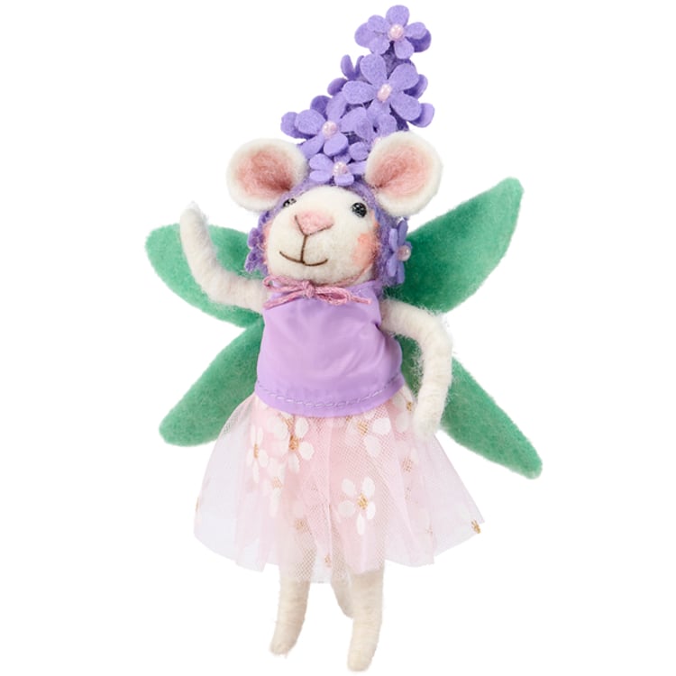 primitives by kathy Purple Flower Mouse Critter