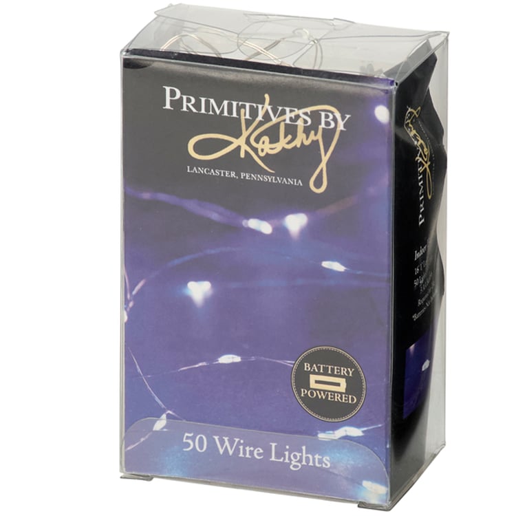 Primitives By Kathy Purple Wire Lights