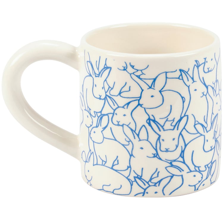 Primitives By Kathy Rabbit Pattern Mug