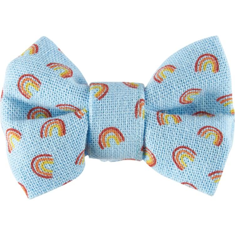 Primitives By Kathy Rainbow Plaid Pet Bow Tie Set