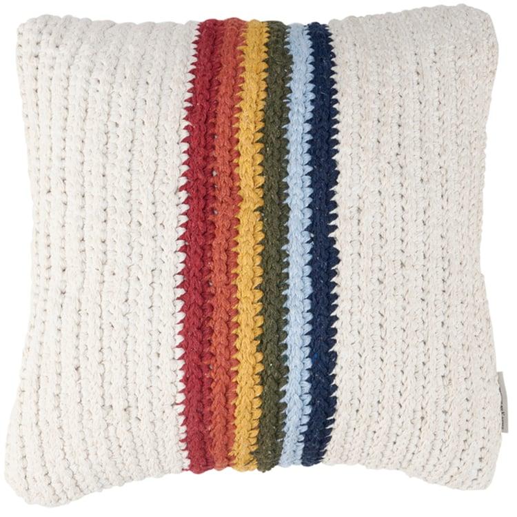 Primitives By Kathy Rainbow Stripe Pillow