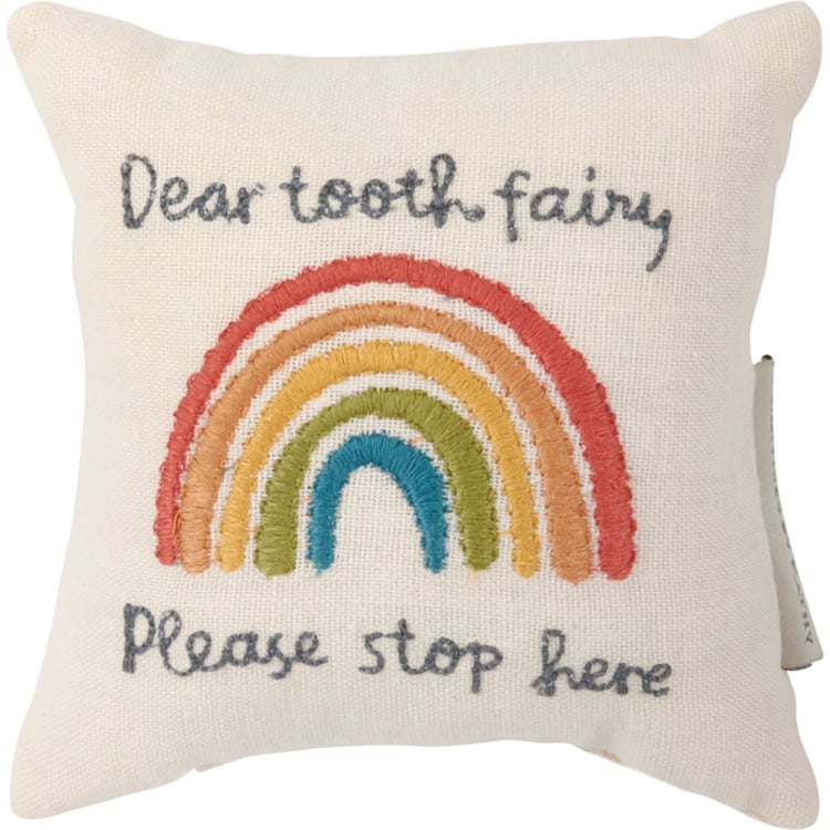 Primitives By Kathy Rainbow Tooth Fairy Pillow