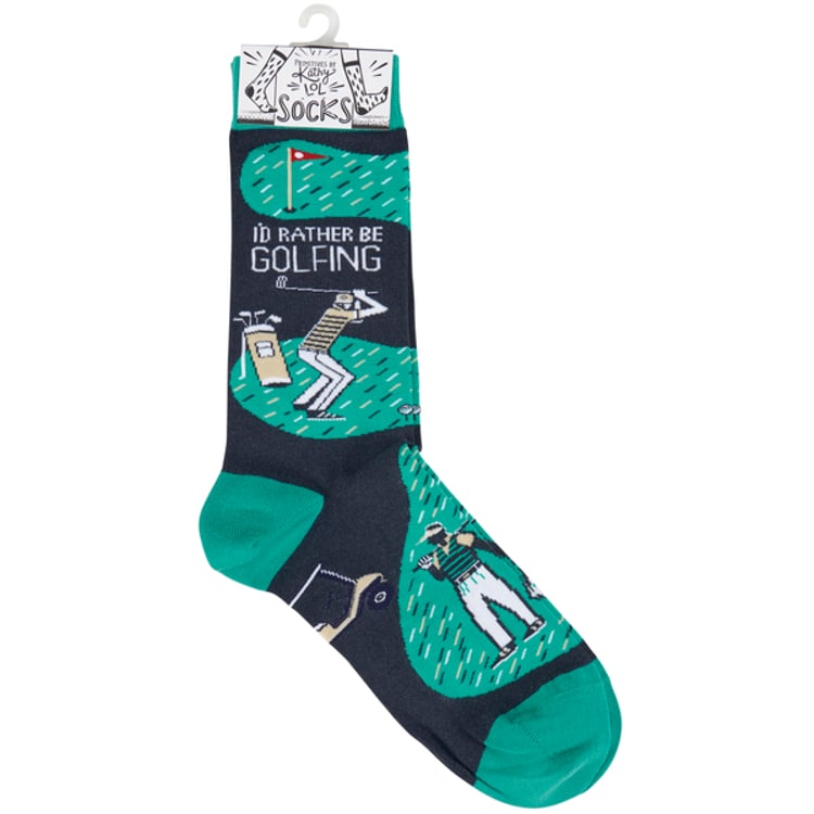 Primitives By Kathy Rather Be Golfing Socks