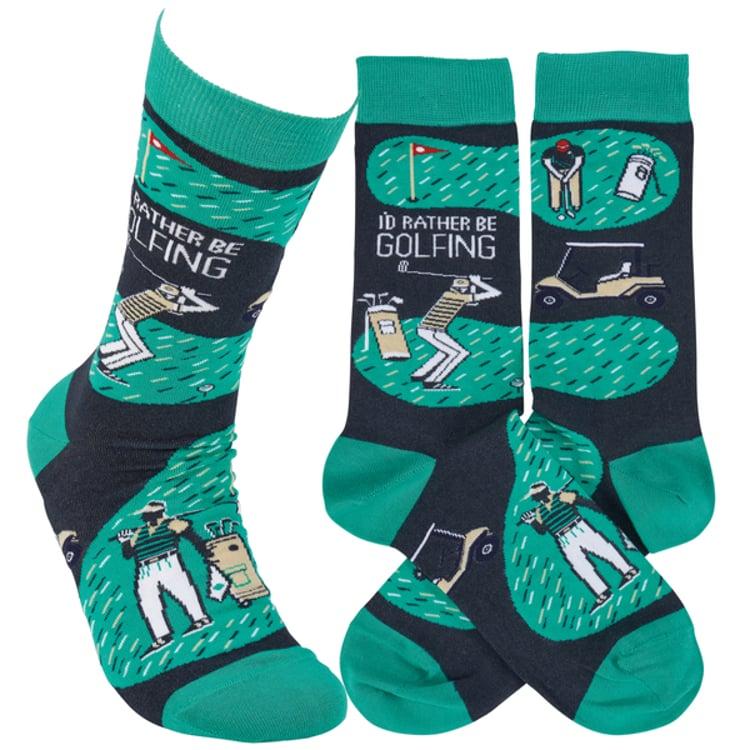primitives by kathy Rather Be Golfing Socks
