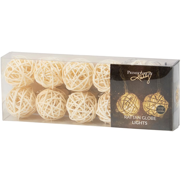 Primitives By Kathy Rattan Ball String Lights