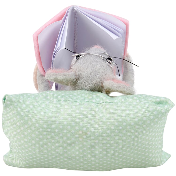 Primitives By Kathy Reading Pillow Mouse Critter