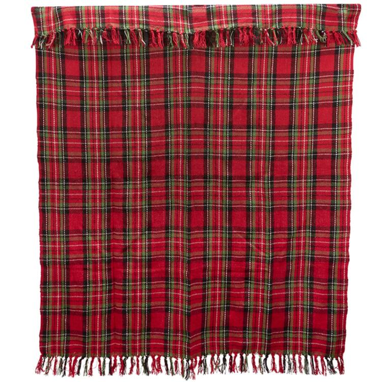 Primitives By Kathy Red Plaid Throw
