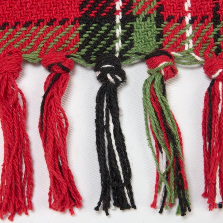 Primitives By Kathy Red Plaid Throw