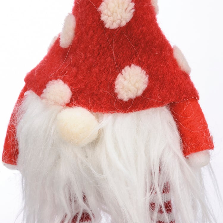 Primitives By Kathy Red Polka Dot Gnome Ornament