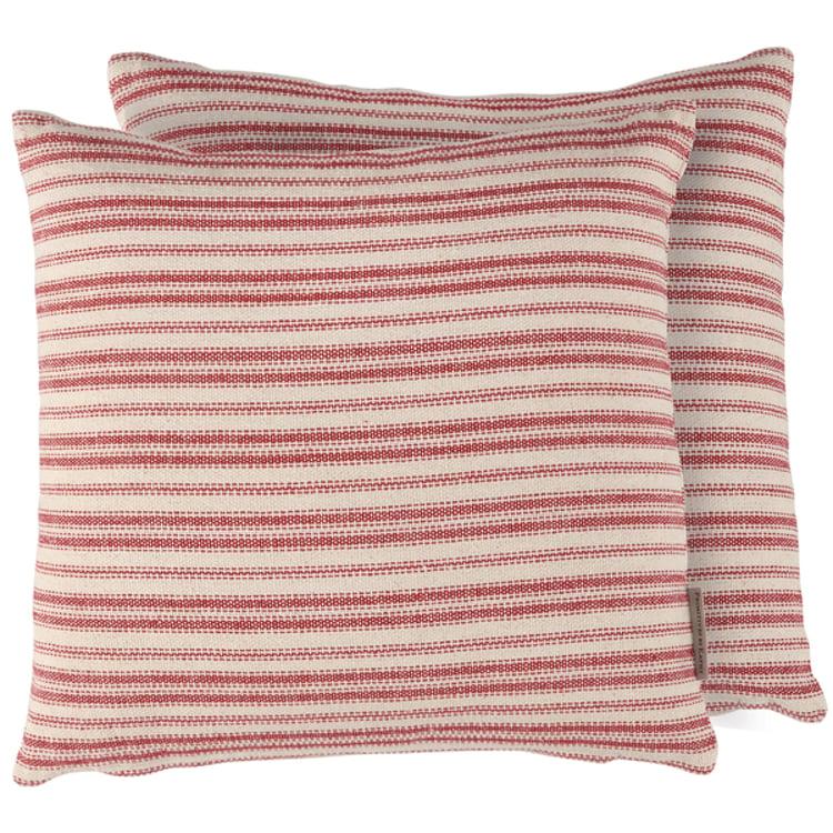 primitives by kathy Red Stripe Pillow