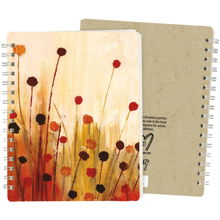 primitives by kathy Reed Field Spiral Notebook