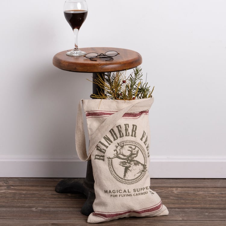 Primitives By Kathy Reindeer Feed Hanging Bag