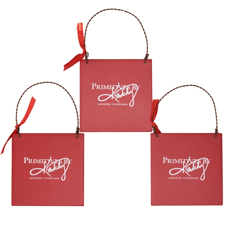 Primitives By Kathy Retro Snowmen Ornament Set