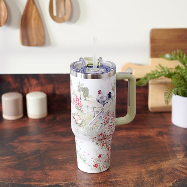 Primitives By Kathy Roosters Travel Mug