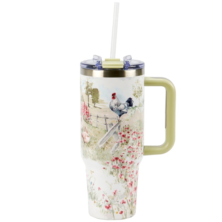 Primitives By Kathy Roosters Travel Mug