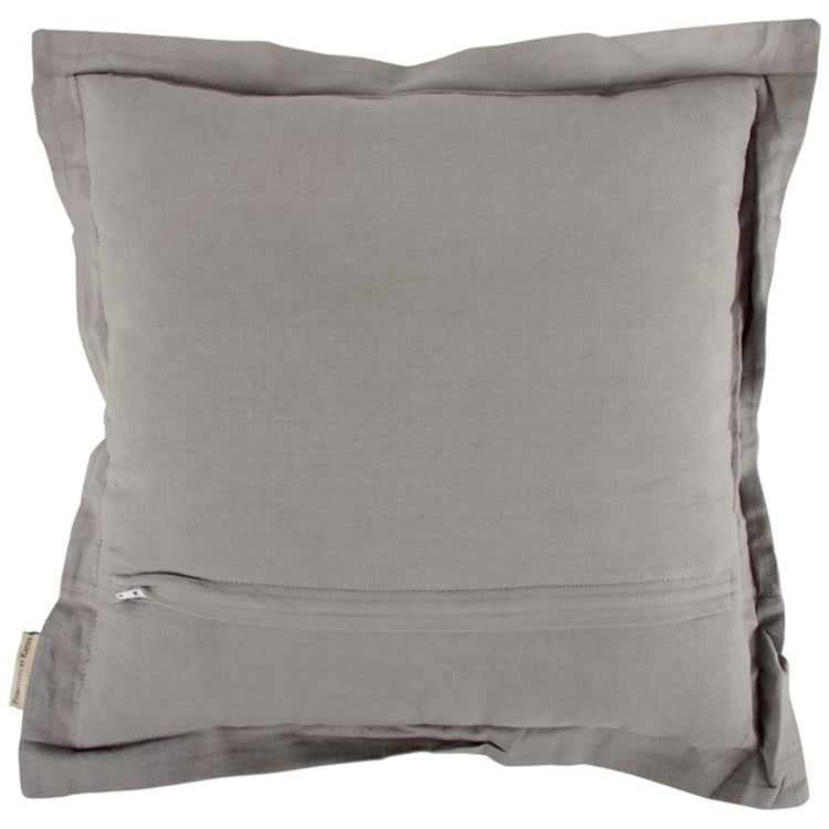 Primitives By Kathy Rose Skull Flower Pillow