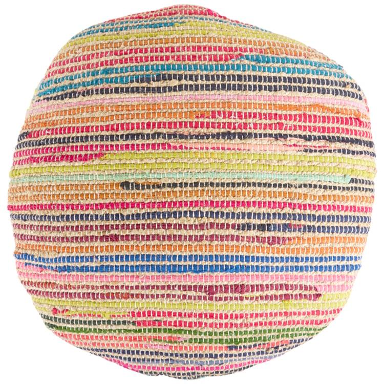 Primitives By Kathy Round Chindi Floor Pillow