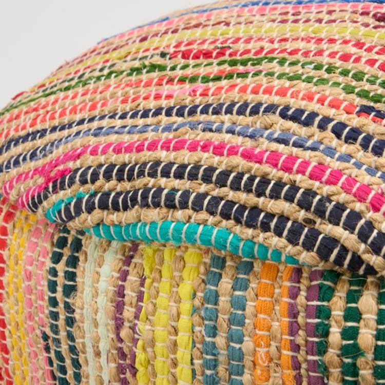 Primitives By Kathy Round Chindi Floor Pillow