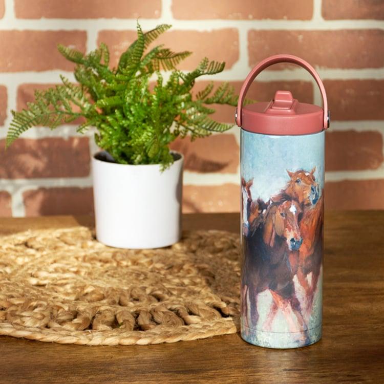 Primitives By Kathy Running Horses Sport Bottle
