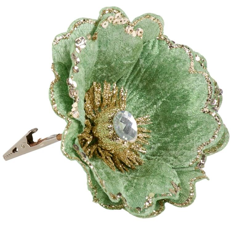 primitives by kathy Sage Green Flower Clip